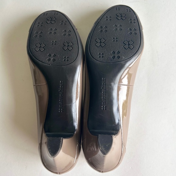 Naturalizer Grey Brown Patent Leather Bow Pumps size 8.5 - Picture 7 of 16
